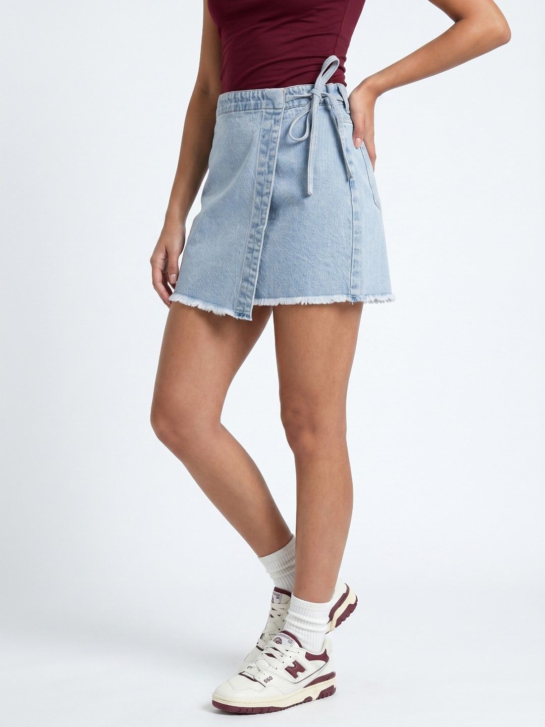 glitchez Women Cotton Mini Skorts Skirt-picture-55