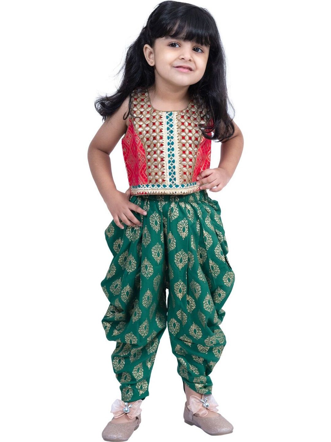 Twisha Girls Top with Dhoti Pants-image-47