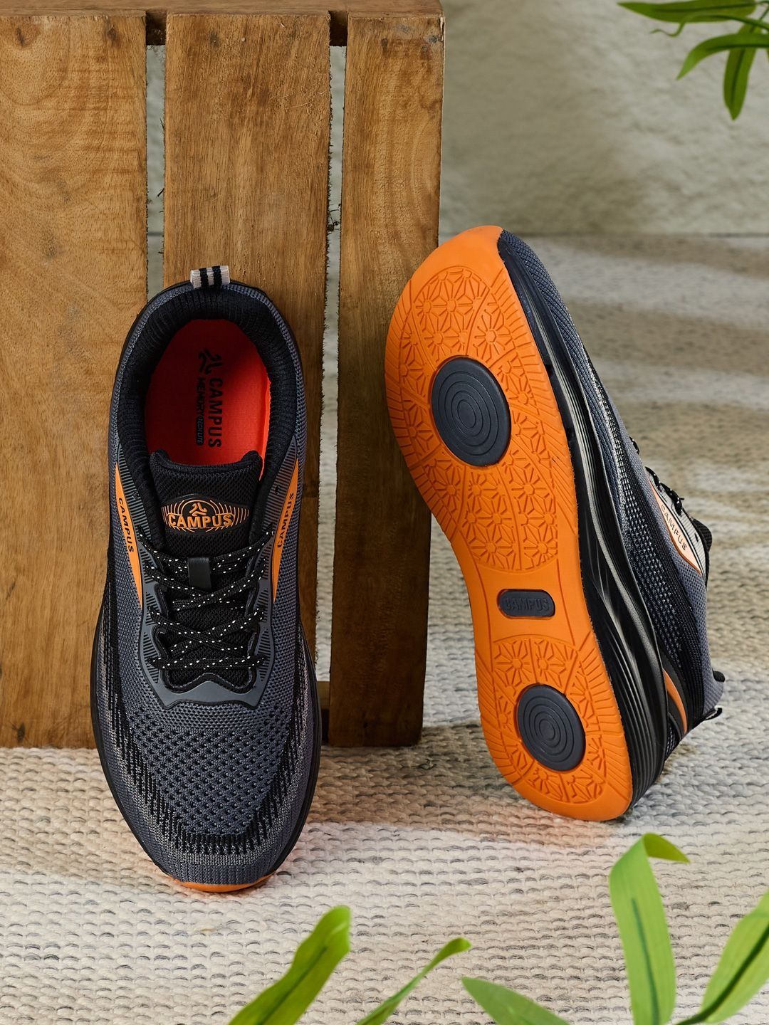 Campus Men Mesh Running Shoes