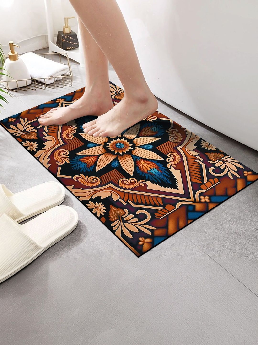 FINE TEX WORLD Blue Anti-Skid Doormats-image-30