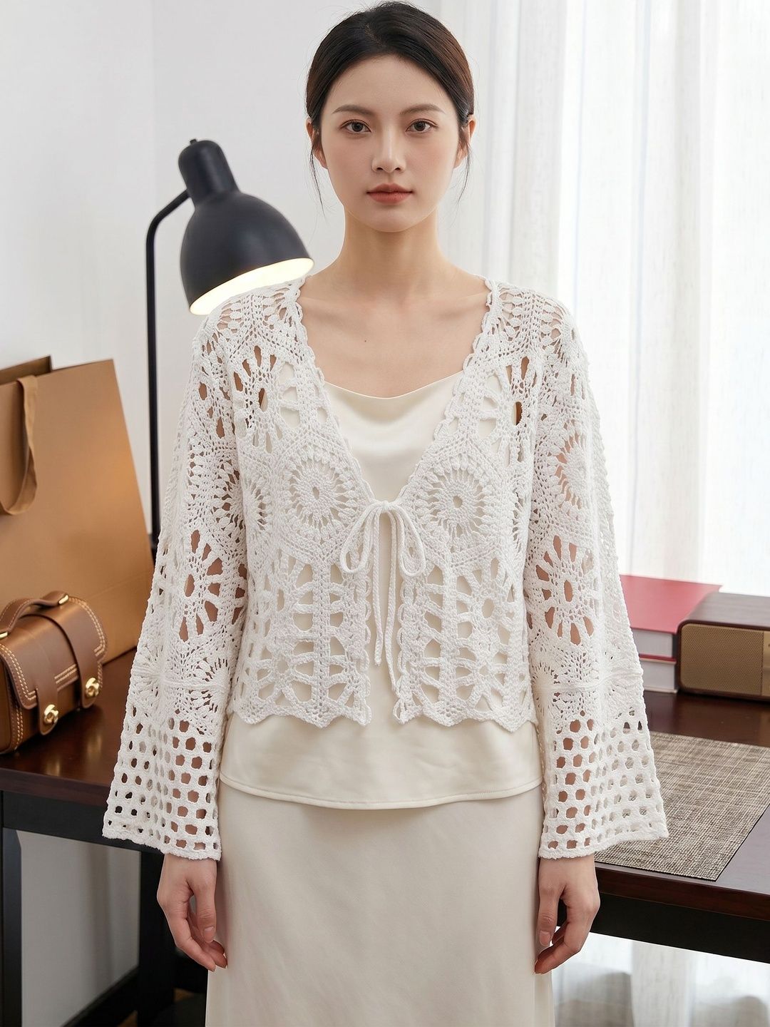 StyleCast x Revolte Women Tie-Up Shrug-picture-13
