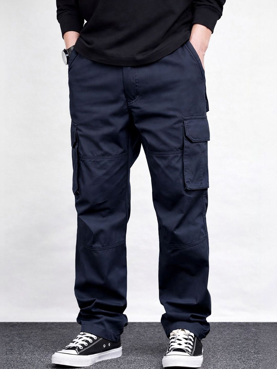 COMBRAIDED Men Original Loose Fit Cargos Trousers-picture-21
