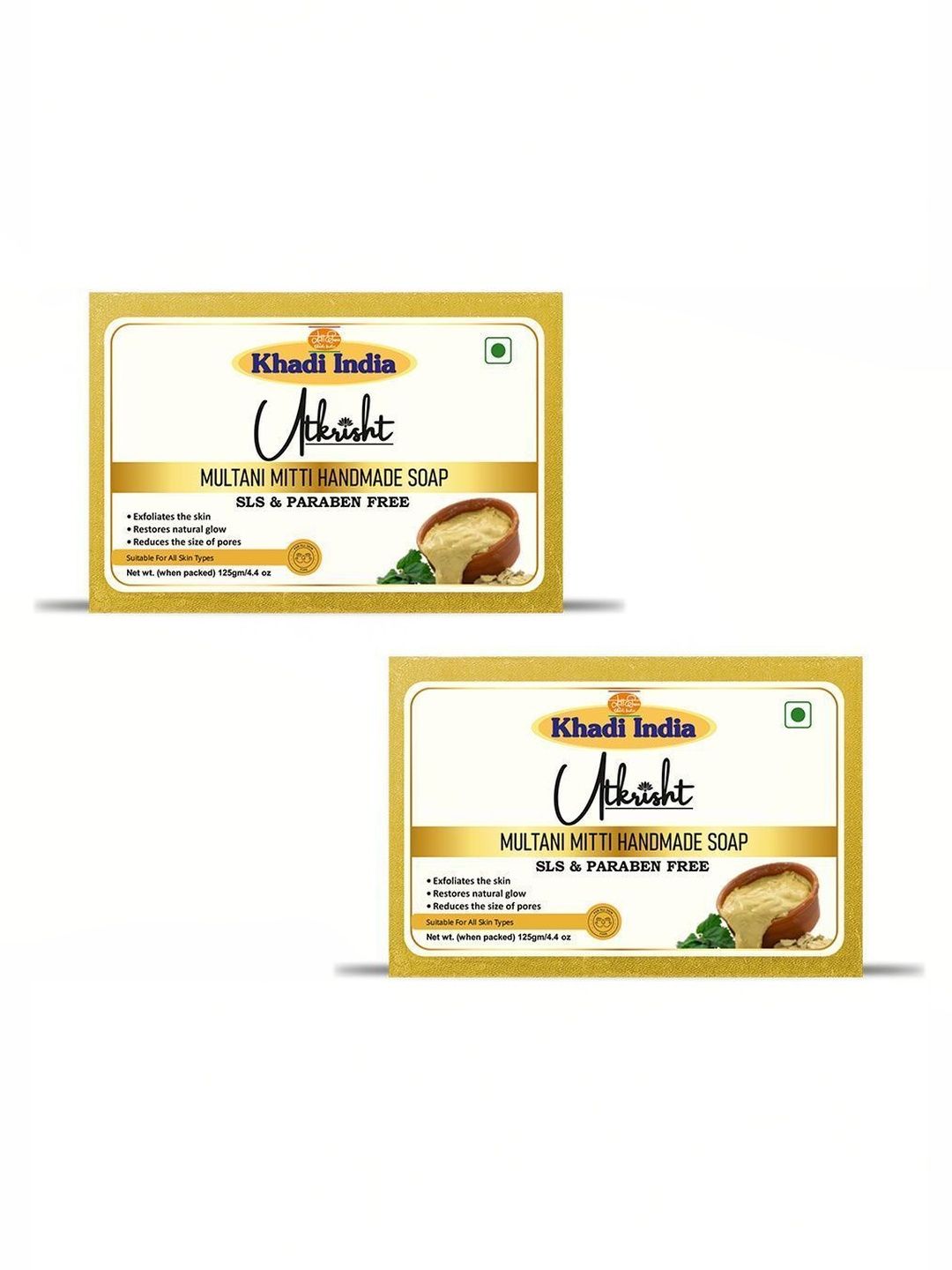 Utkrisht Set Of 2 Multani Mitti Soaps - 125 g Each-image-37