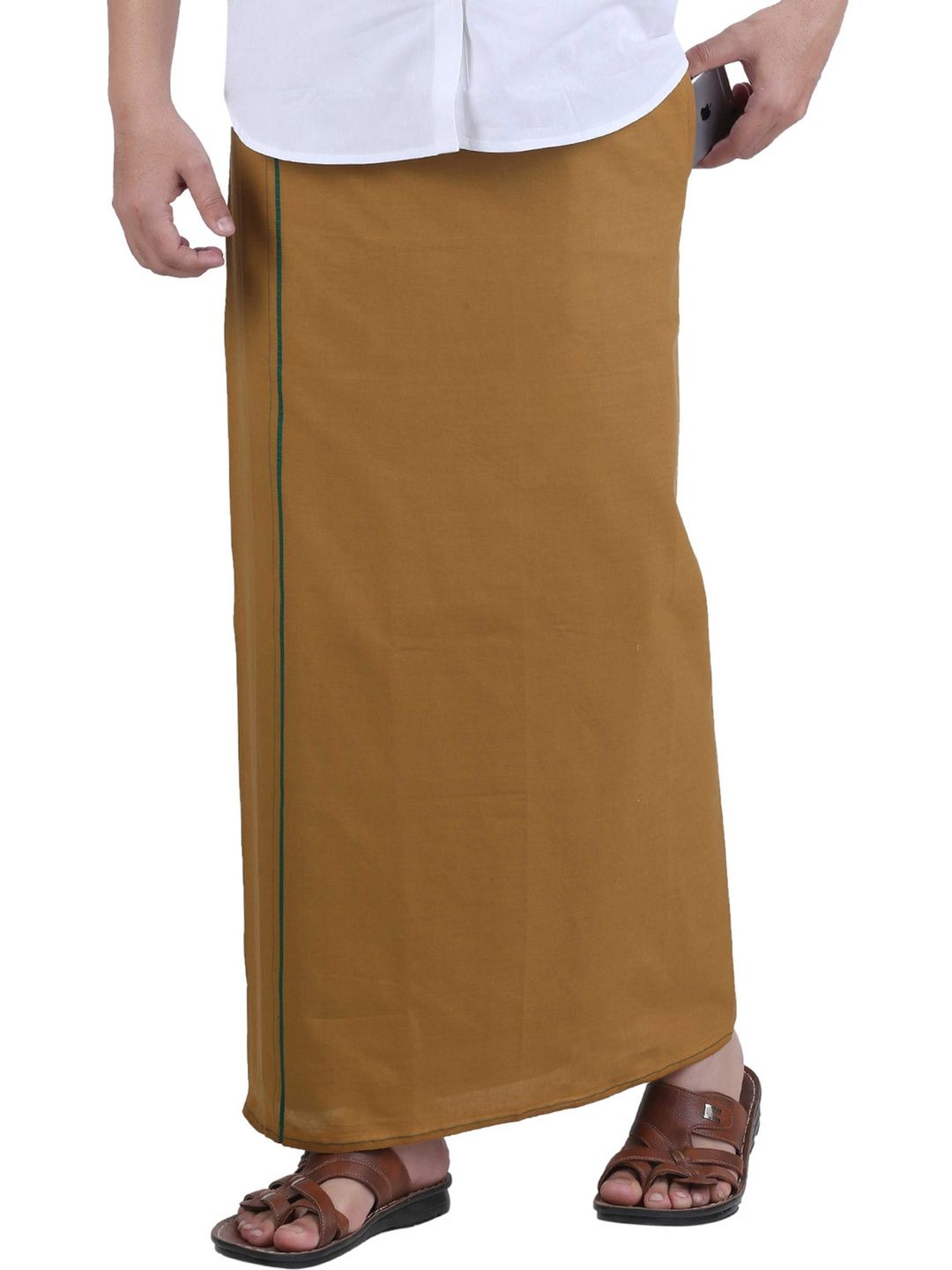 PRAKASAM COTTON Men Cotton Dhoti Dhotis-image-5