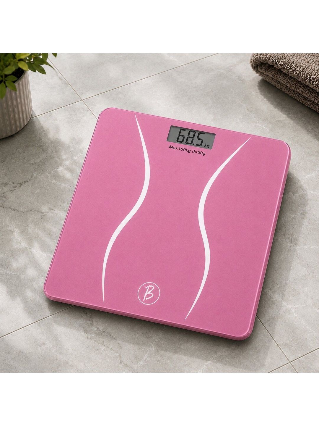 BTfash Pink Abstract Glass Bathroom Accessories-image-30