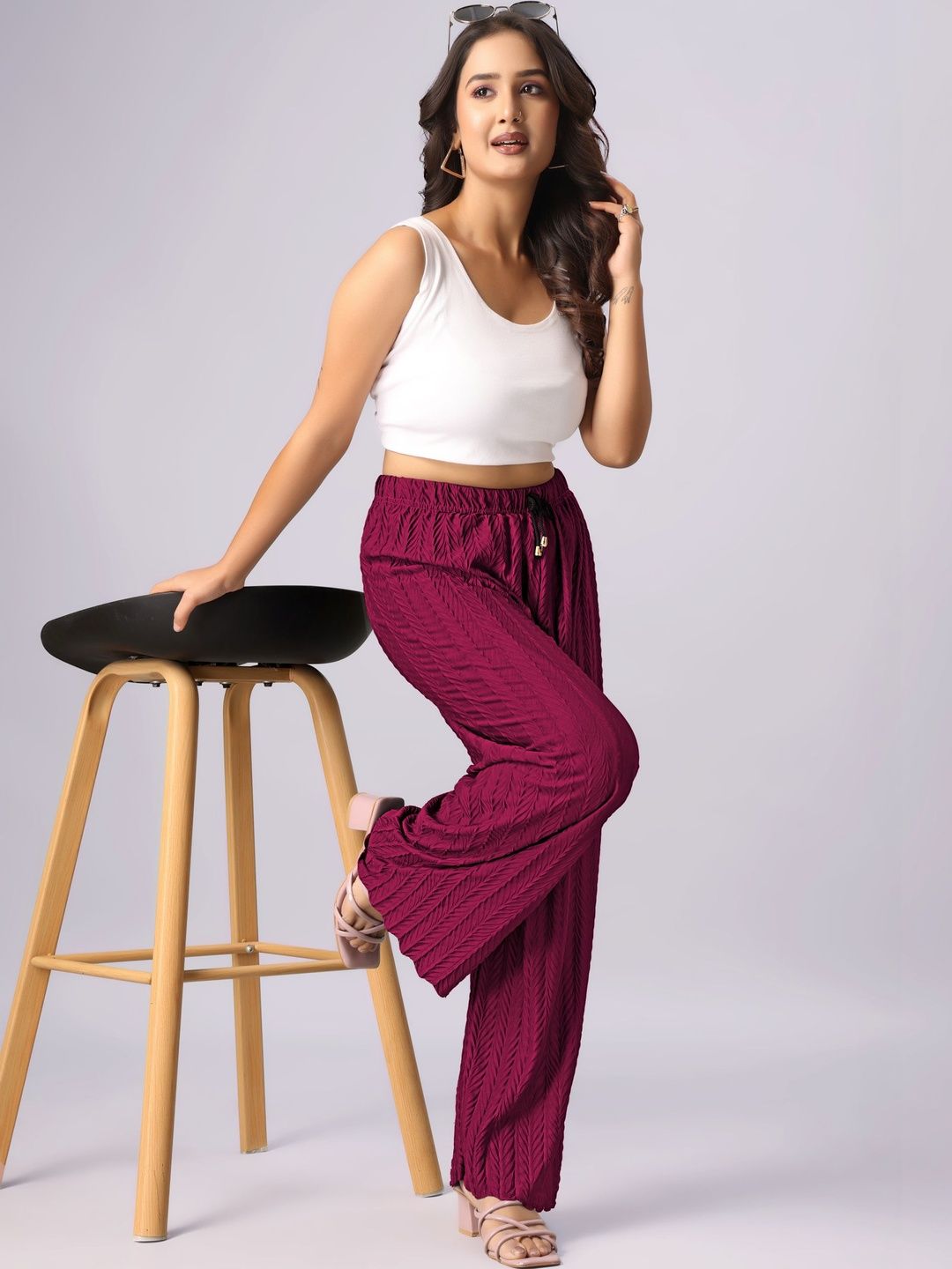Tijarat Women Knitted Palazzos-picture-27