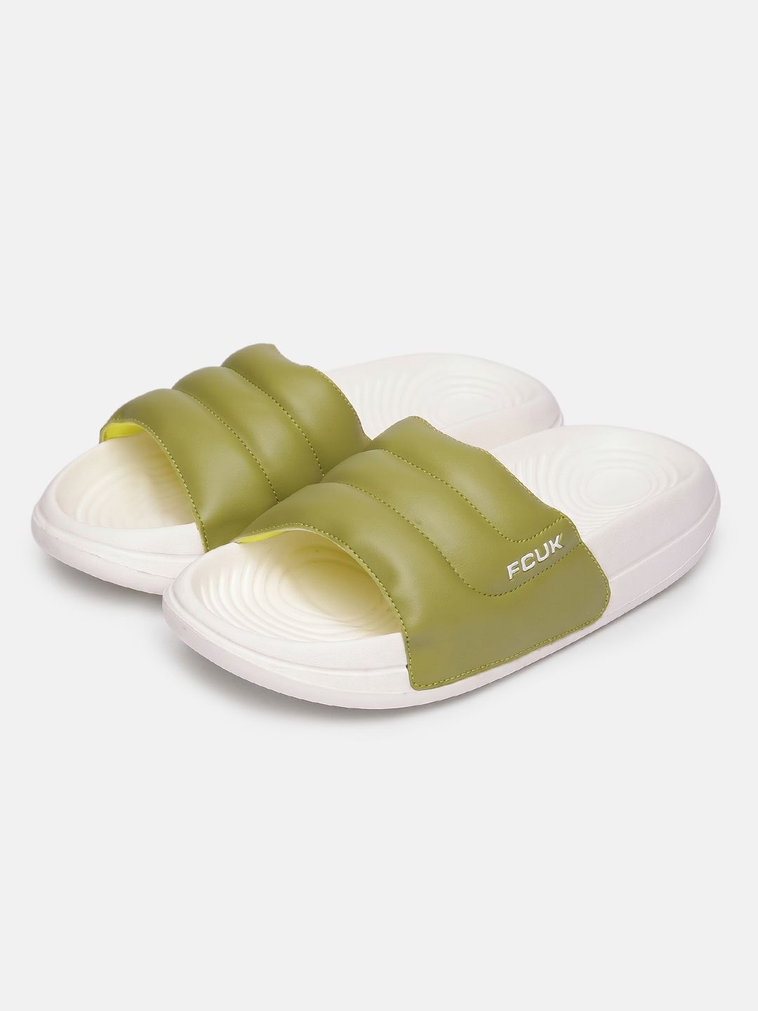 FCUK Men Colourblocked Sliders-picture-56