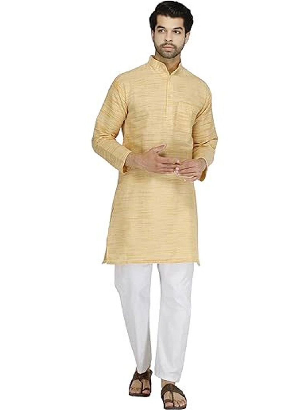 Boldwink Men Khadi Handloom Kurta-picture-55