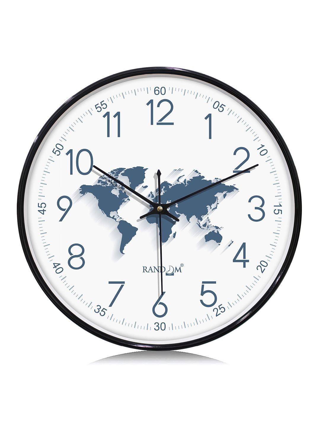 RANDOM Black Printed Contemporary Wall Clock-picture-28