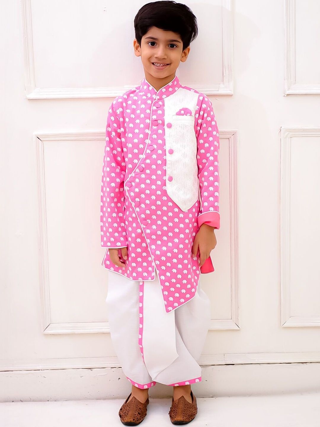 Twisha Boys Printed Dhoti Pants-image-2