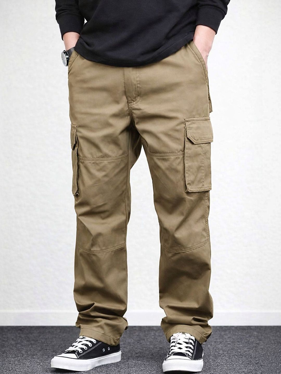 COMBRAIDED Men Original Loose Fit Cargos Trousers-picture-22