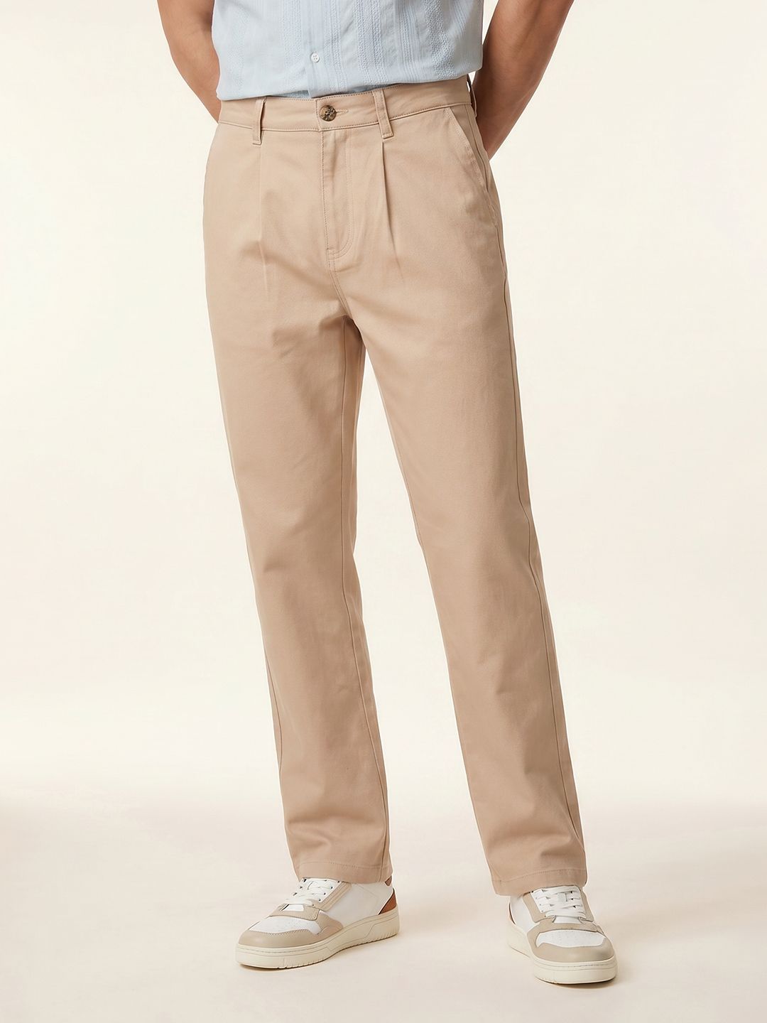 Nautica Men Slim Fit Pure Cotton Chinos Trousers-picture-18
