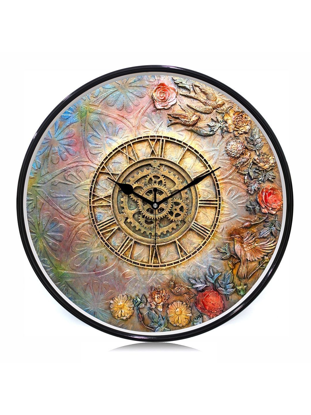 RANDOM Multicoloured Textured Wall Clock-image-42