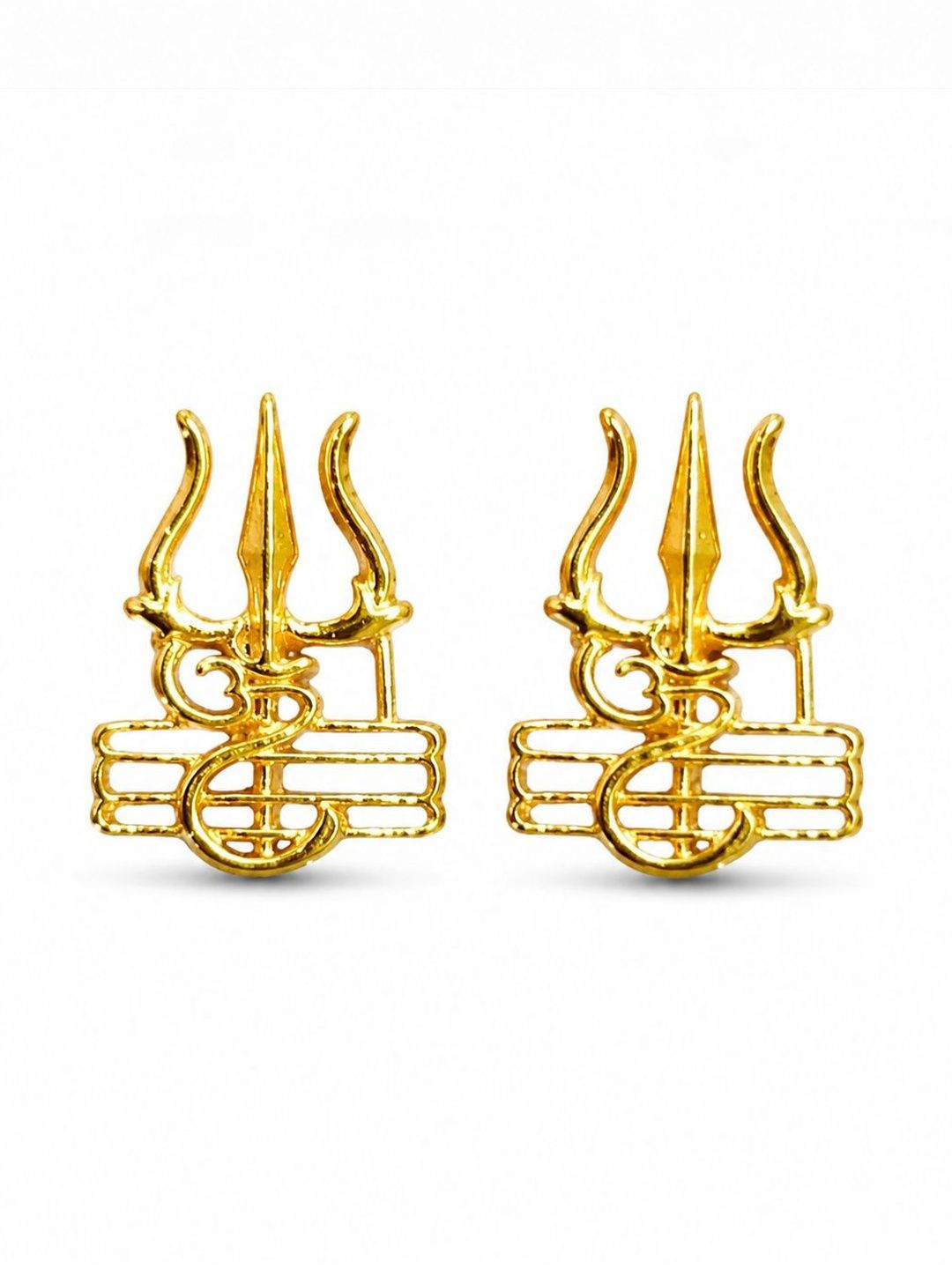 AMRAT NAATH JEWELLERS Geometric Studs Earrings-image-13