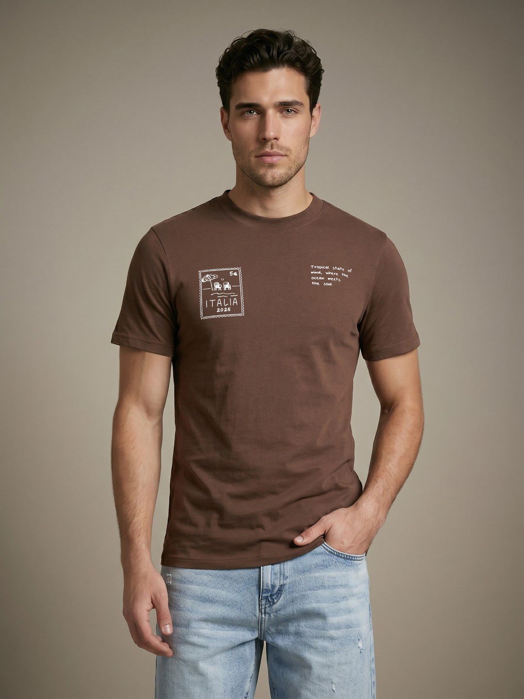 glitchez Typography Printed Relaxed Fit T-shirt-picture-41