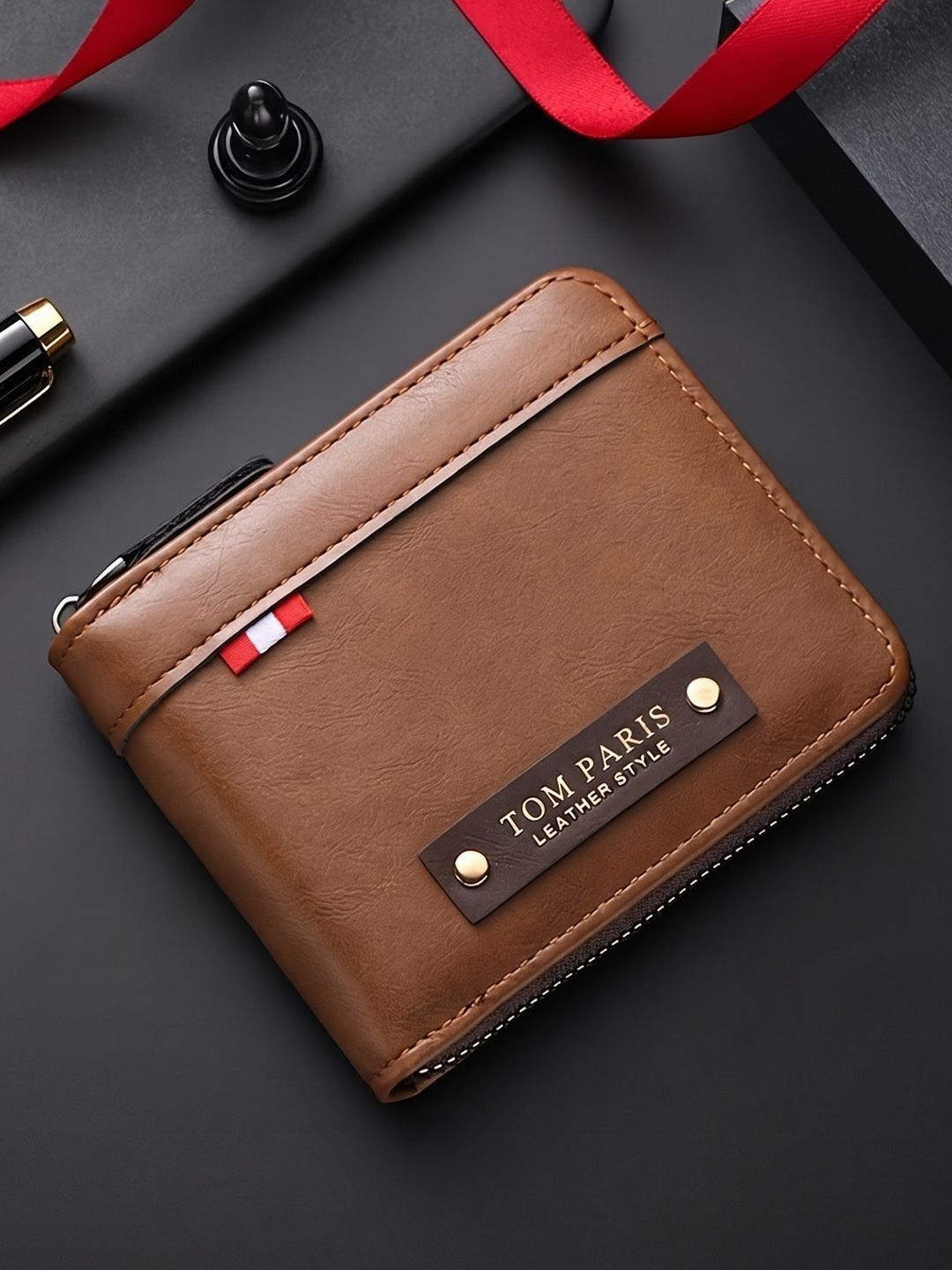 TomParis TomParis Men Zip Around Wallet