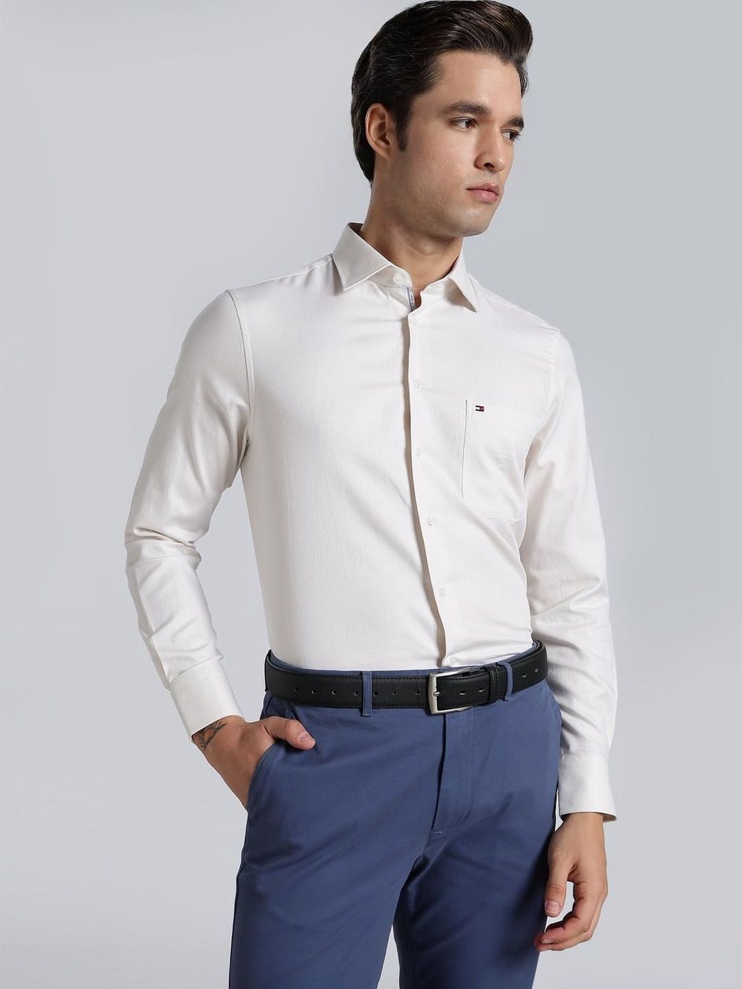 Tommy Hilfiger Regular Fit Cotton Formal Shirt-picture-45