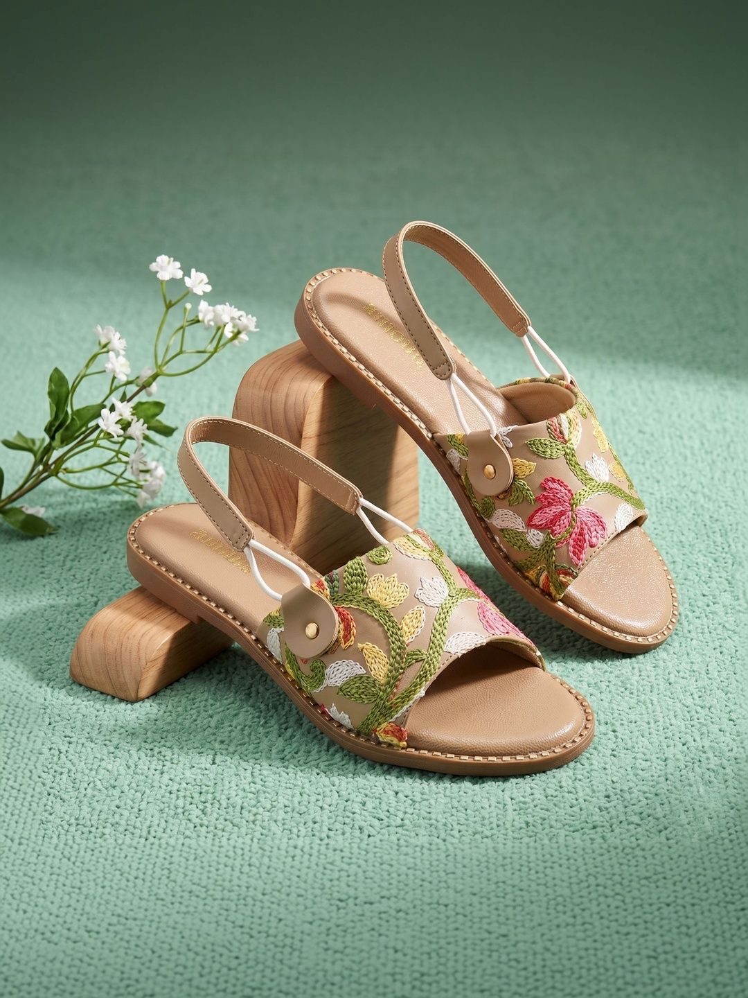 Anouk Women Embellished Open Toe Flats with Embroidered-picture-42