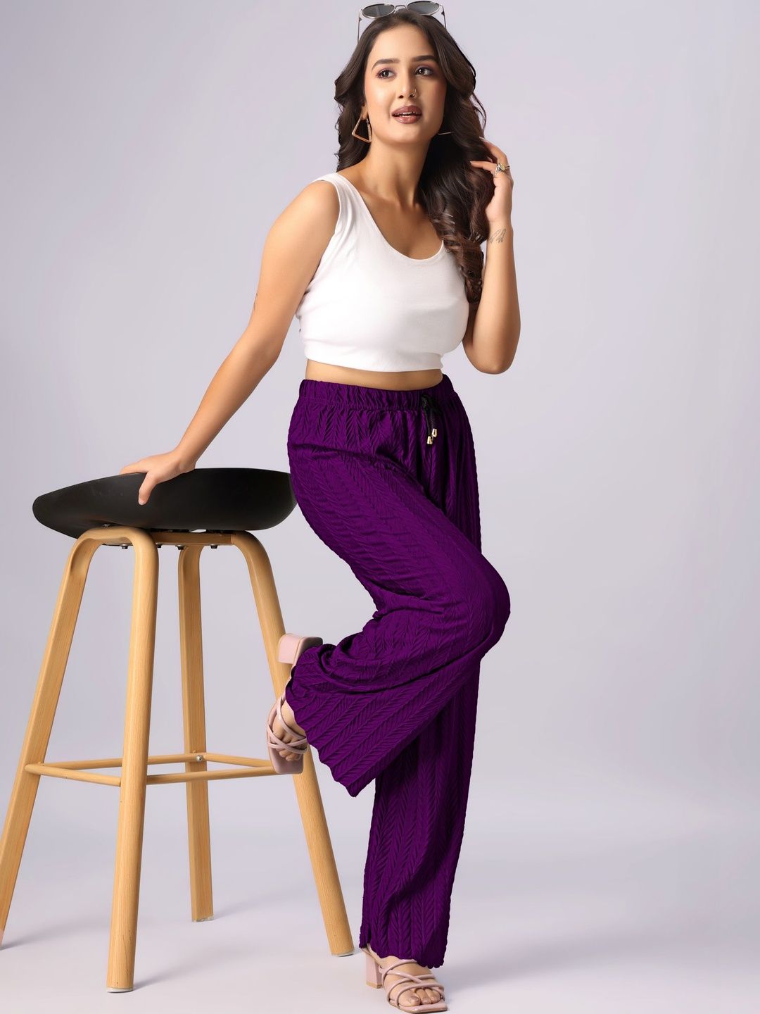 Tijarat Women Knitted Palazzos-picture-44