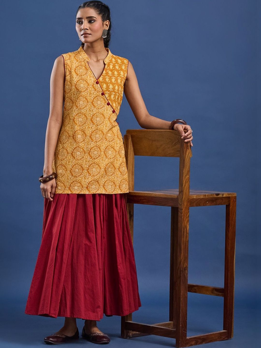 Taavi Ethnic Motifs Printed Kurti-picture-38