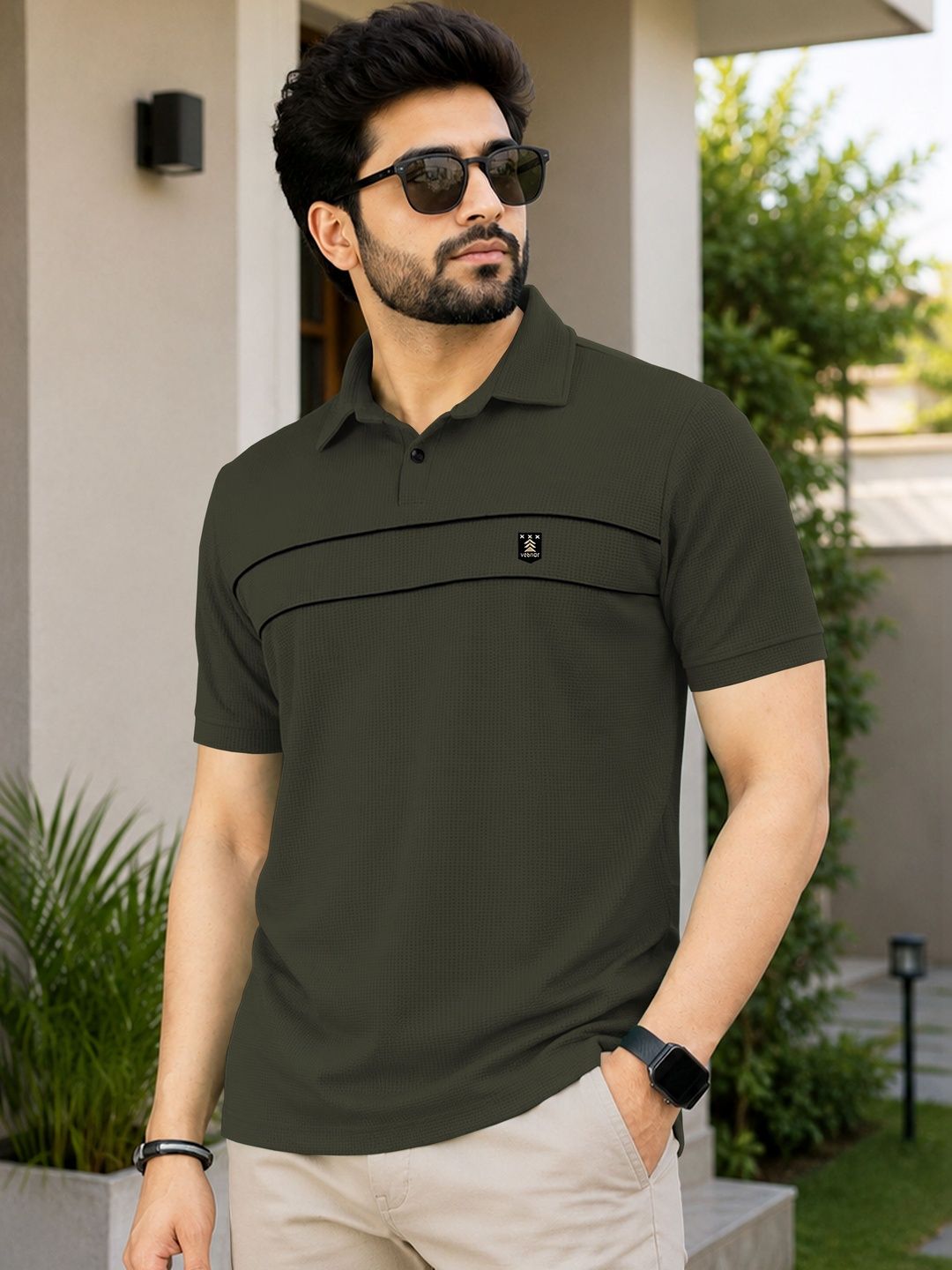 VeBNoR Men Polo Collar T-shirt-picture-14