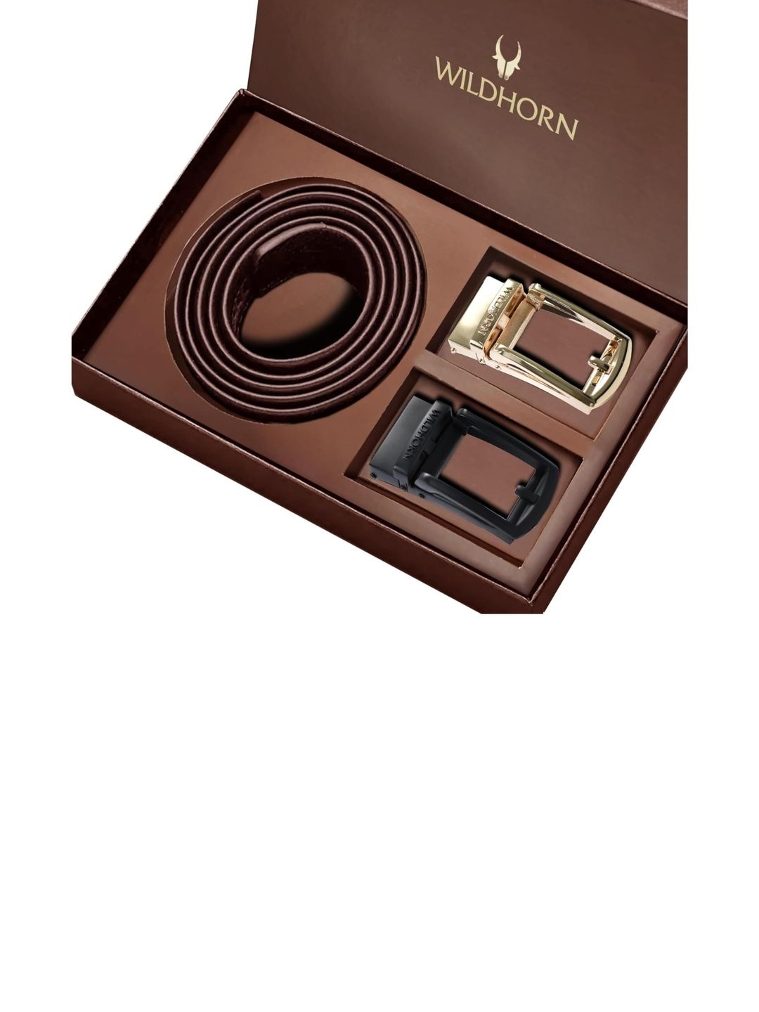 WildHorn Men Textured Leather Formal Belt-picture-16
