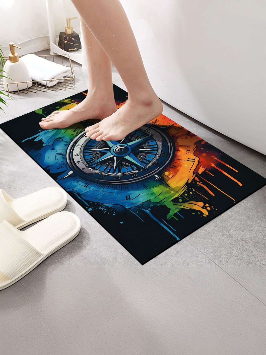 FINE TEX WORLD Blue Anti-Skid Doormats-image-28