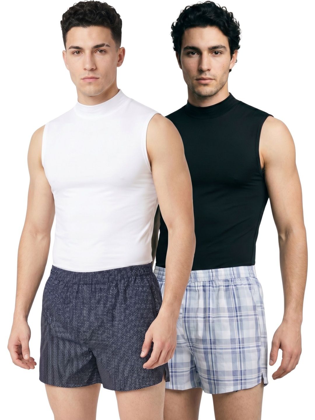 VASTRADO Arctic Checks & Micro Dot Printed Cotton Boxers-picture-14