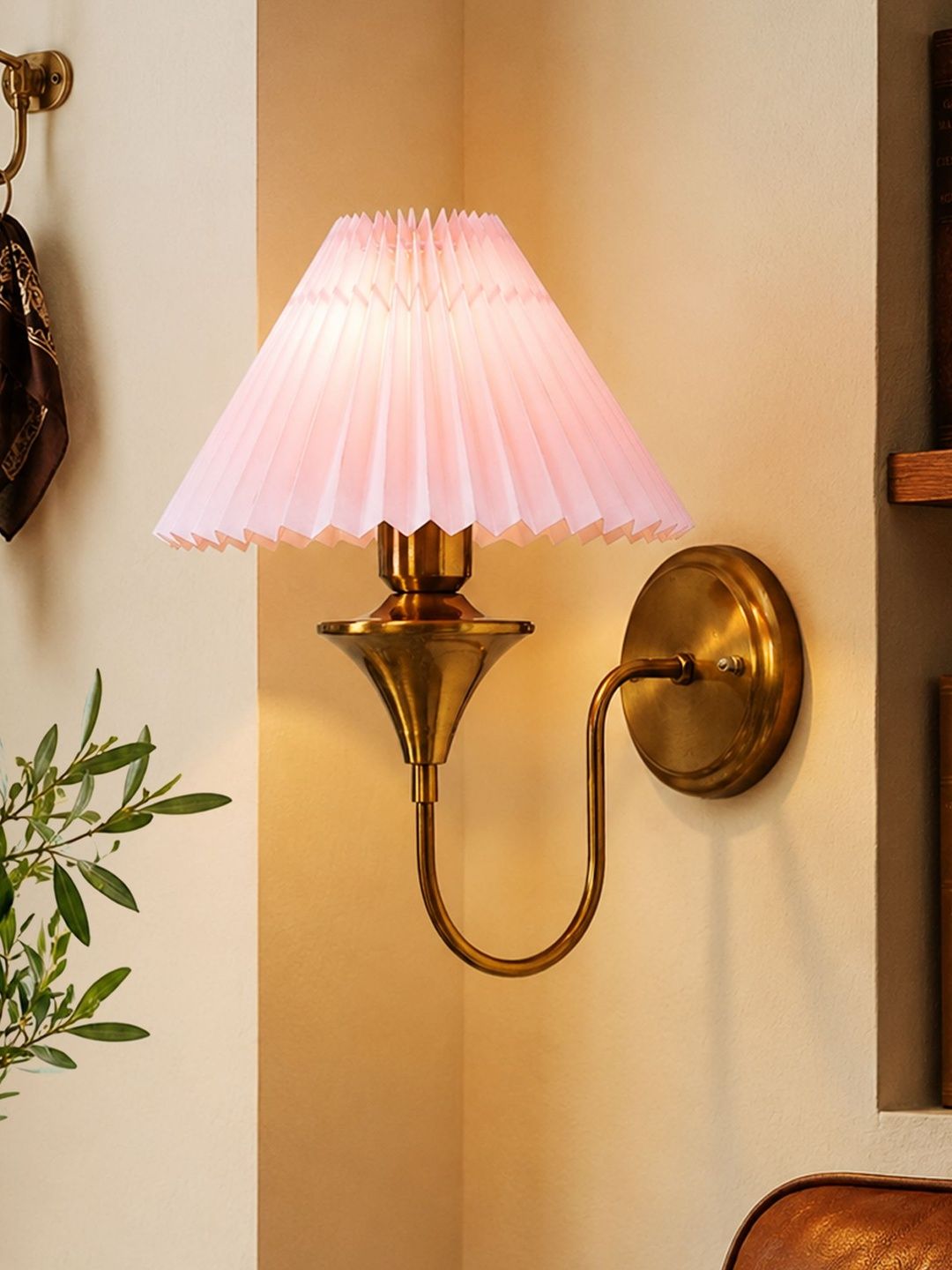 Glowhere Pink Textured Metal Contemporary Wall Lamp-picture-43
