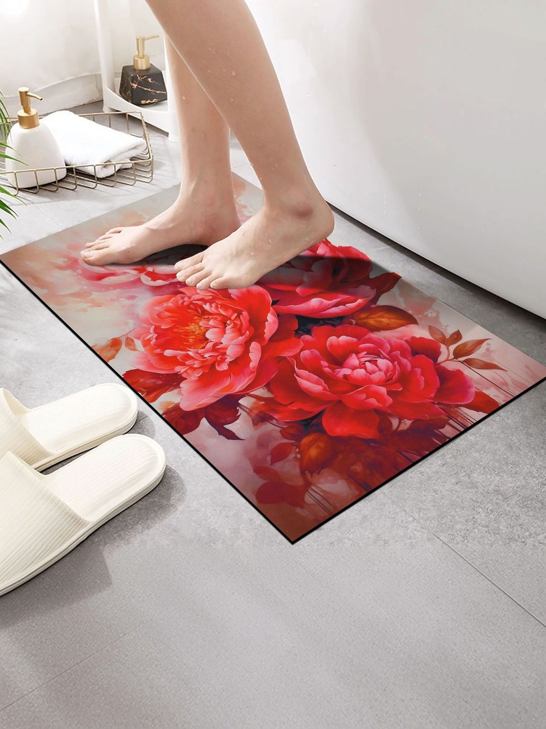 FINE TEX WORLD Red Anti-Skid Doormats-picture-19