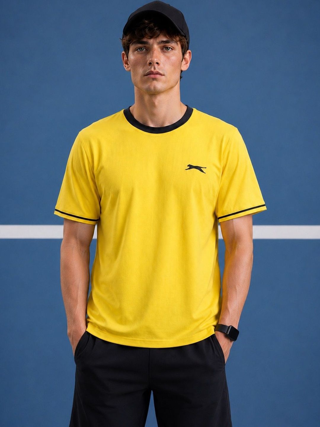 Slazenger Men Brand Logo Printed T-shirt-picture-20