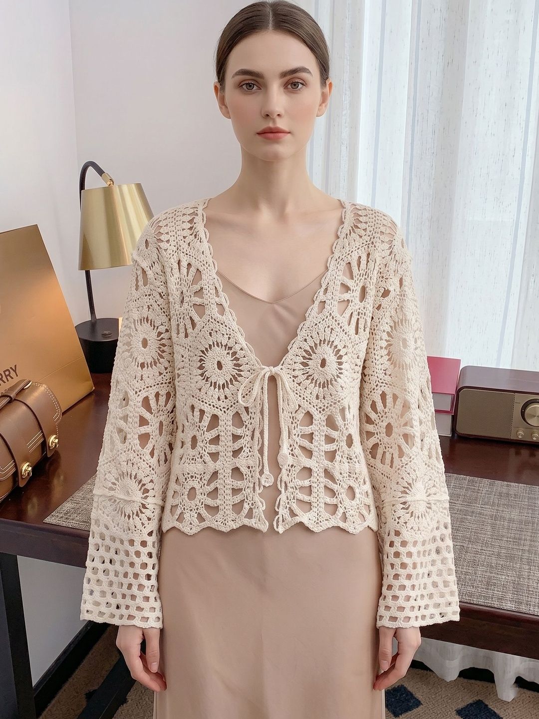 StyleCast x Revolte Women Tie-Up Shrug-picture-12