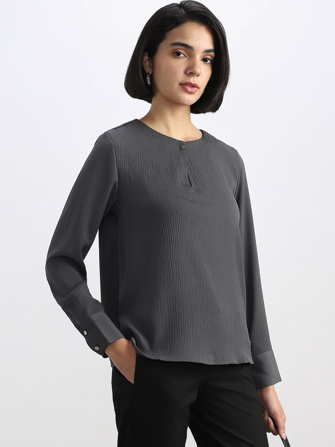 Allen Solly Woman Keyhole Neck Top-picture-13