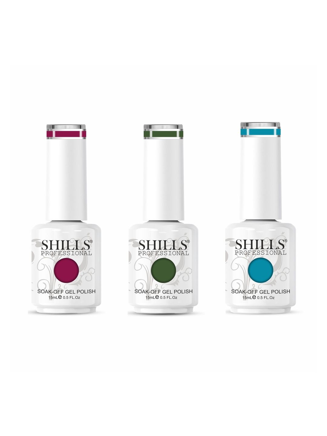 shills professional Set Of 3 UV LED Gel Nail Polish - 15 ml Each - Shade - 065, 066 & 068-picture-23
