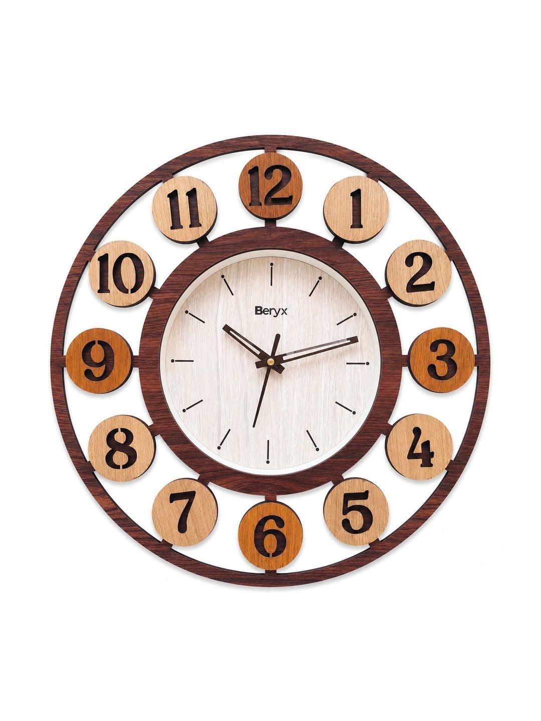 BERYX Coffee Brown Wall Clock-image-49