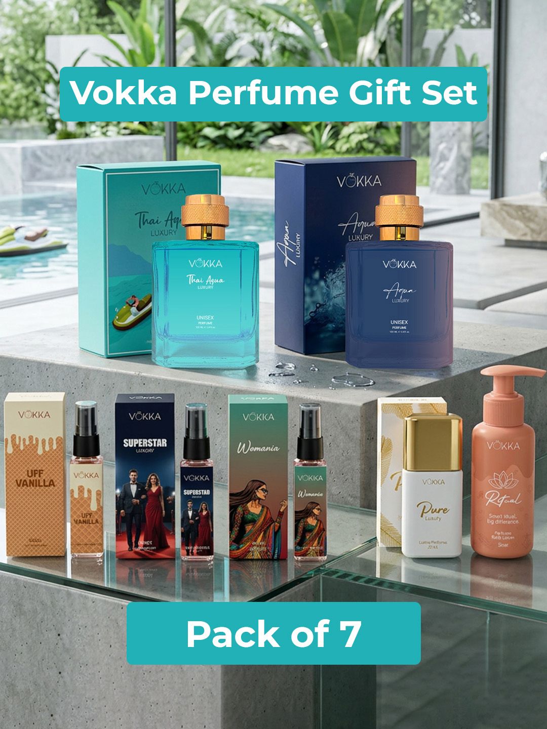 VOKKA Set Of 7 Body Lotion & Perfume-image-39