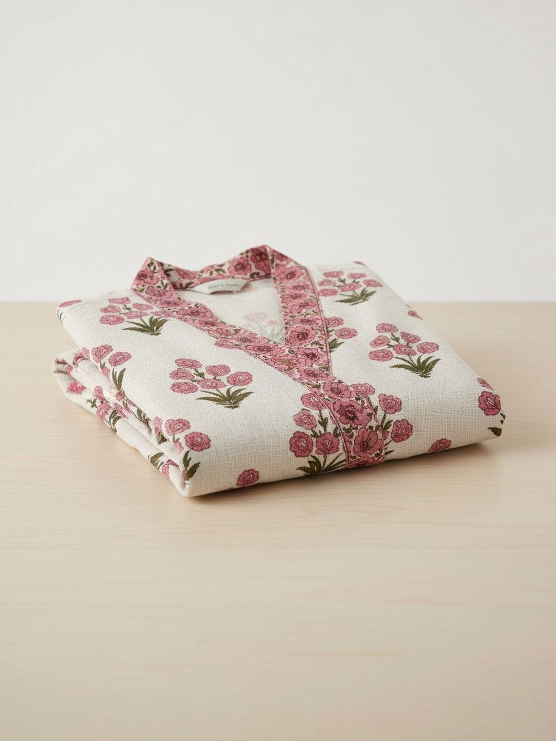 TrueYarns Pure Cotton Printed Knee Length Bath Robe and Wraps-picture-46