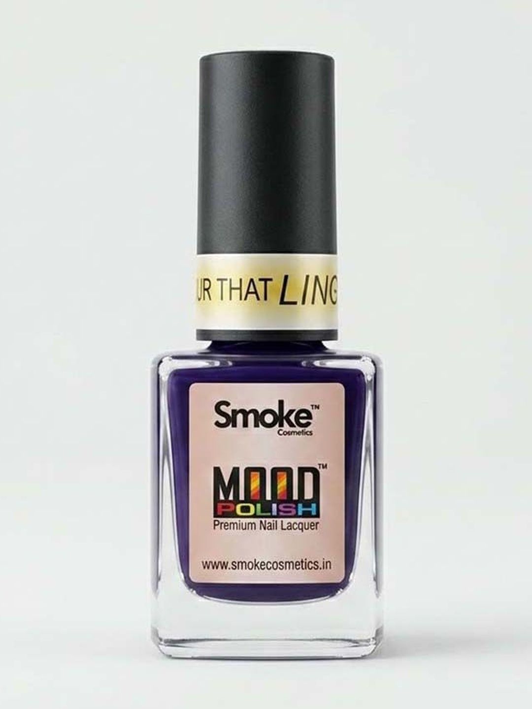 SMOKE COSMETICS Mood Premium Nail Polish Lacquer-8 ml ,Pink Blush Deep Violet-image-12