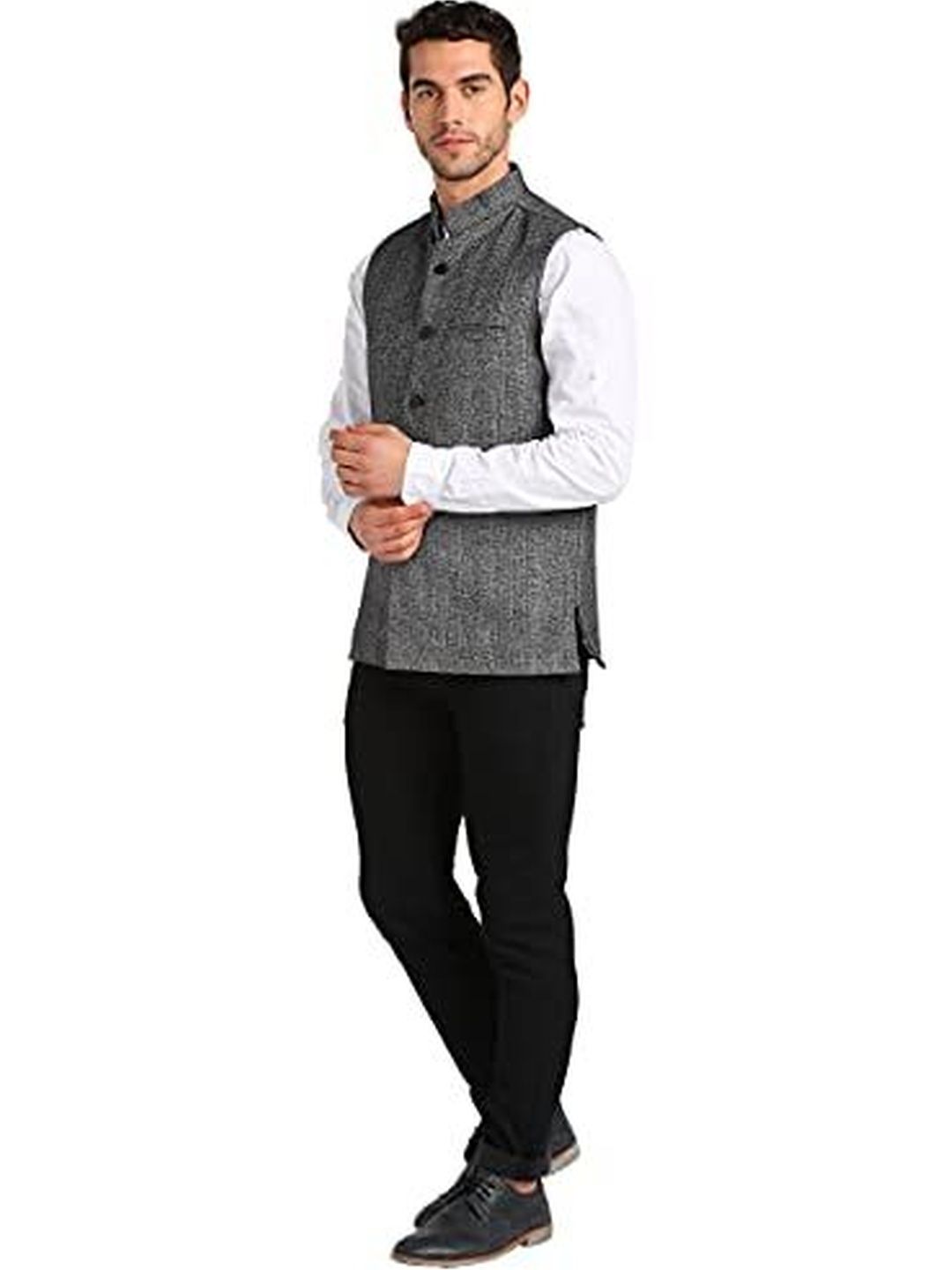 ESSENTIELE Woven Design Woven Nehru Jackets deal from myntra ESSENTIELE Woven Design Woven Nehru Jackets deal from myntra
