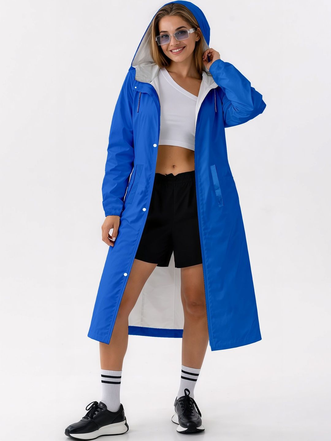 CAMISON Hooded Waterproof Reversible Raincoat-picture-48