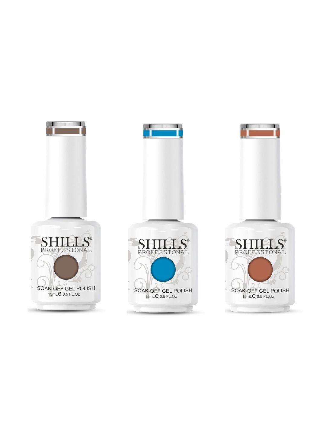 shills professional Set Of 3 Long Lasting Soak Of Gel Nail Polish - 15 ml Each-picture-8