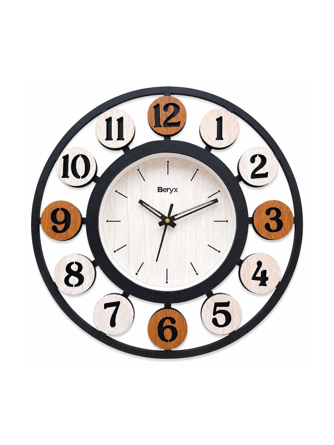 BERYX Black Textured Wall Clock-picture-43