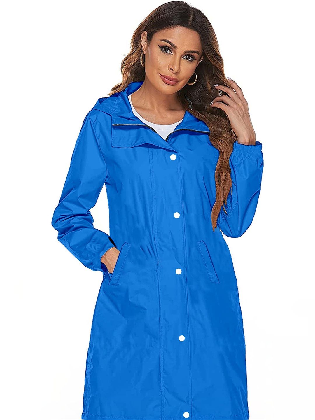 CAMISON Hooded Waterproof Reversible Raincoat-picture-35