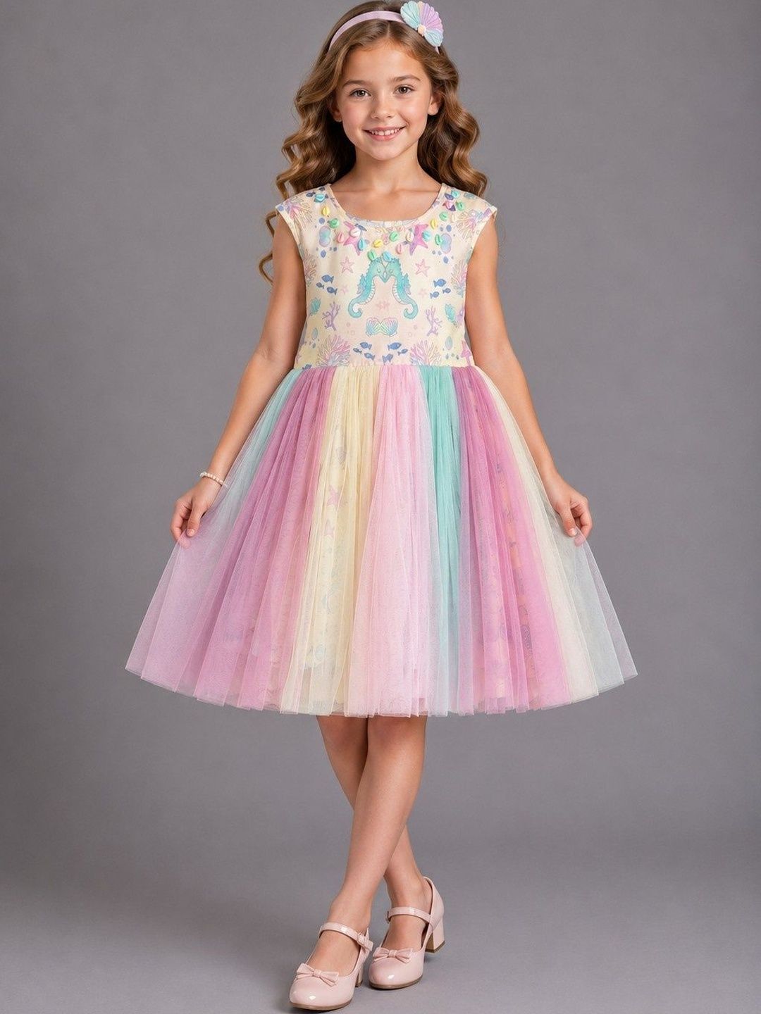 The Little Tales Print A-Line Dress-picture-49