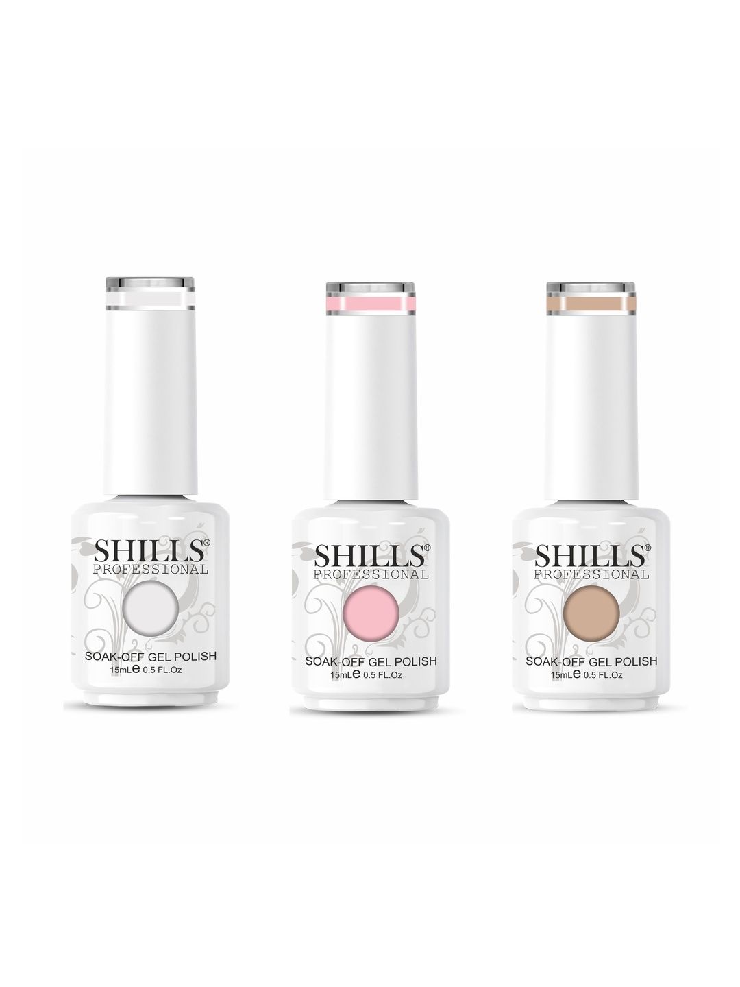shills professional Set Of 3 Long Lasting Soak Of Gel Nail Polish - 15 ml Each-picture-18