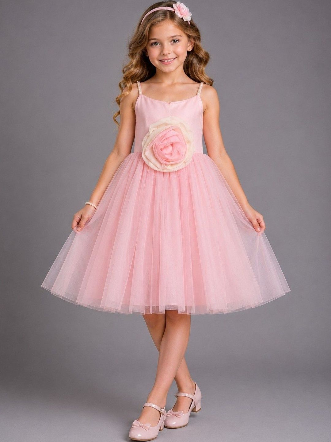 The Little Tales Ruffled Fit & Flare Dress-image-10