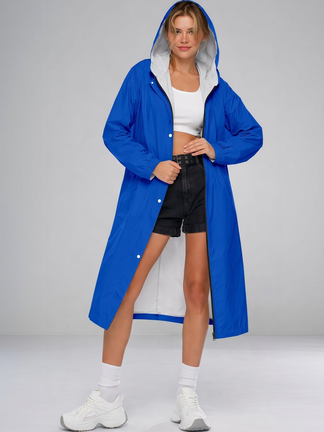 CAMISON Hooded Waterproof Reversible Raincoat-picture-16