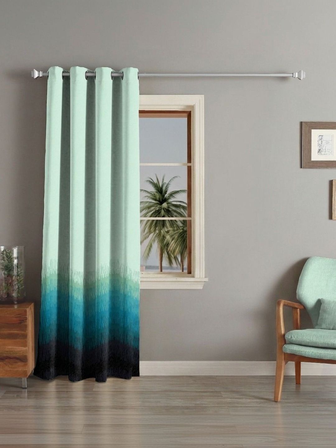 AAVIS DECOR Teal Black Out Window Curtain-image-26