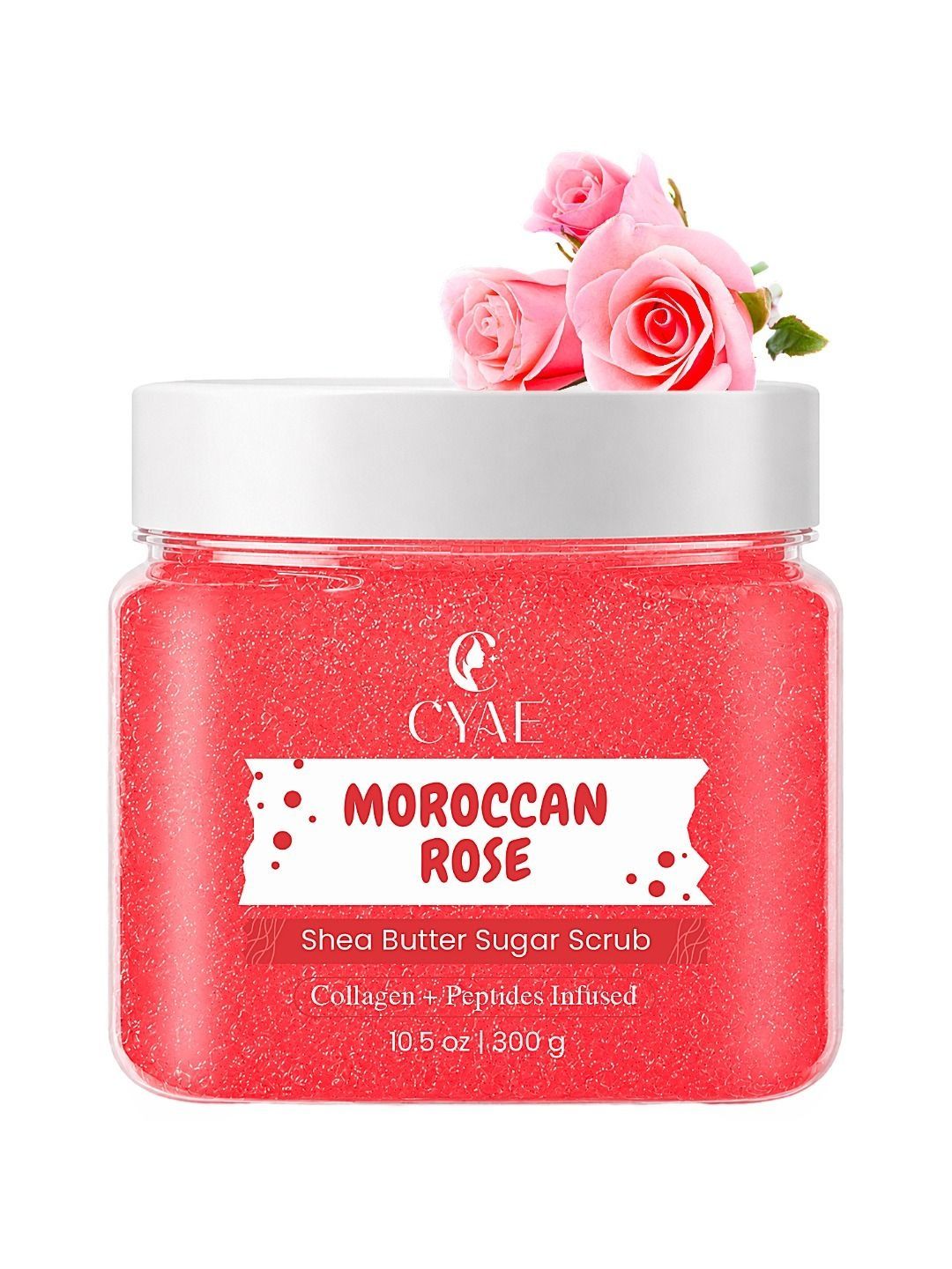 Cyae Moroccan Rose Sugar Body Scrub - 300 f-picture-16