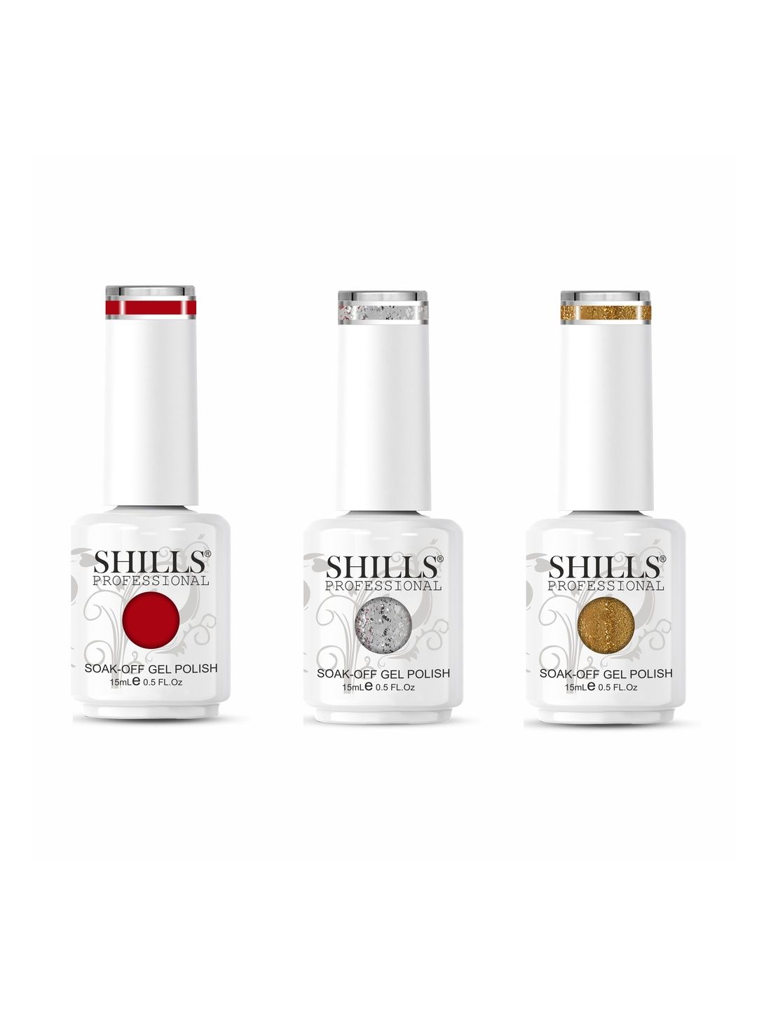 shills professional Set Of 3 UV LED Gel Polish - 15 ml Each 116 117 & 119-picture-33